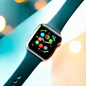Smart Watch With User Interface With Black Watch