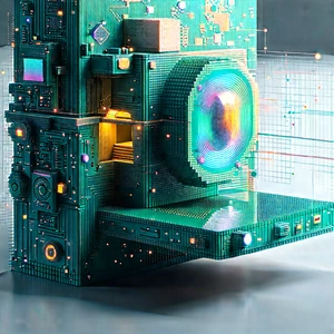 Innovative Communication Tool (design:1.33) With Green Blue