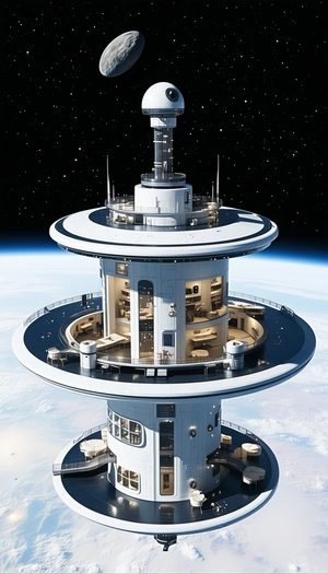 A Large White Building With A Dome-shaped Roof Is Shown In A 3d Rendering