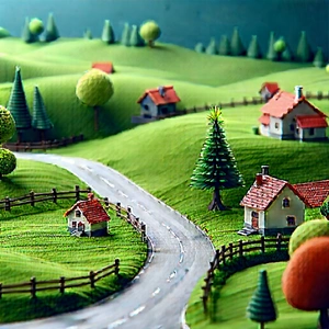 Abstract Tilt-Shift Photography: Conceptual representation of simplicity