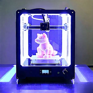 3d Printer With Holographic Projection With Printer Creating
