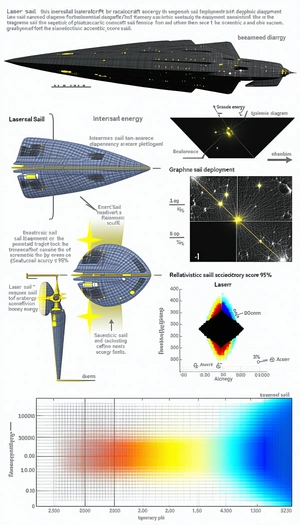 The Image Is A Diagram That Shows The Process Of Laser Sailing