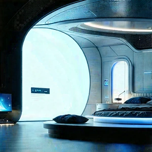 Futuristic Smart Home With Image, There