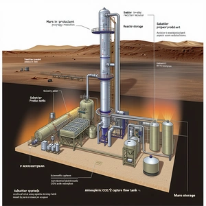 The Image Is A Detailed Diagram Of A Factory, Specifically A Chemical Plant