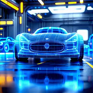 Automotive Technology In Modern Laboratory With Image, There
