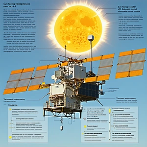 A Diagram Is Displayed On A Page, Showing The Different Parts Of A Satellite