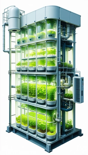 A Large, Multi-level Greenhouse Is Filled With Various Plants
