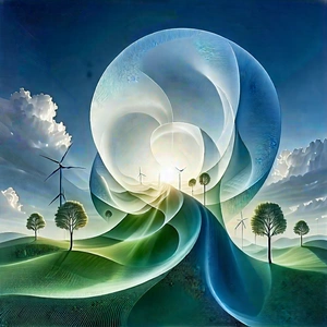 Innovative Renewable Energy Design With Image, There
