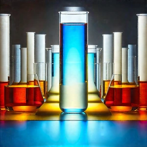 Aerospace Technology In Modern Laboratory With Five Glass