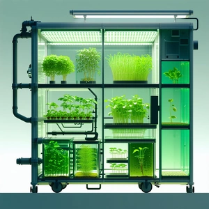 A Large Greenhouse Filled With Various Plants