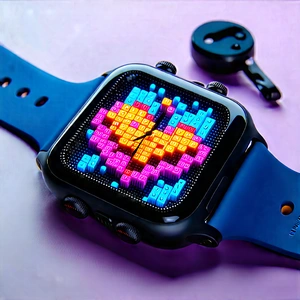 Innovative Wearable Device Design With Blue Watch