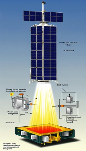 A Solar Panel System With A Large Solar Panel At The Top Of The Image