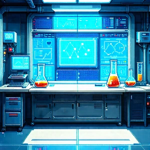 Educational Technology In Modern Laboratory With Image, There