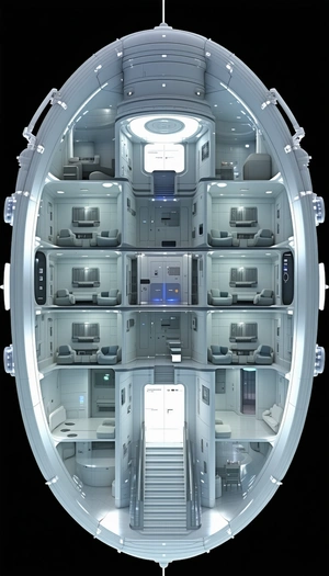 computer-generated (CGI) representation spacecraft