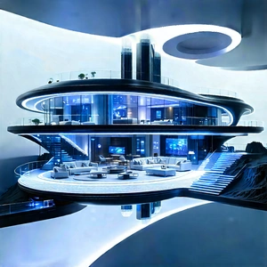 Futuristic Smart Home With Futuristic