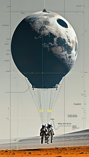 A Large, Inflatable Globe Is Shown In The Image, With A Long String Attached To It