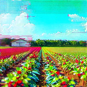 Agricultural Technology In Research Center With Colorful, Artistic