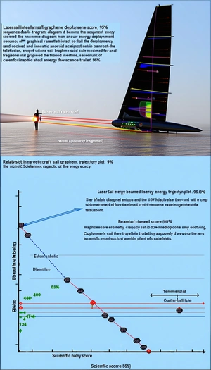The Image Is A Diagram Showing The Process Of Energy Production Through A Laser Sail