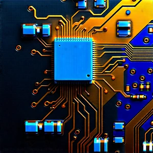 Close-up of electronic circuit