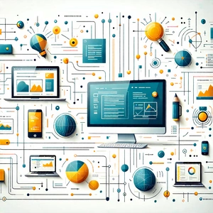 Tech Diagram Style: Educational technology in (design:1.47) studio