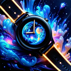 Smart watch with digital artwork