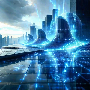 Innovative Renewable Energy Design With Futuristic Cityscape