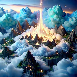 Cloud Computing Visualization With Image, There