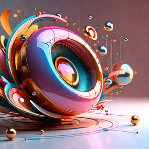 Tech 3d Render: Innovative Communication Tool Design With Image, There