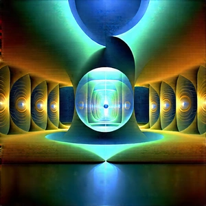 Futuristic Research Laboratory With Futuristic, Abstract