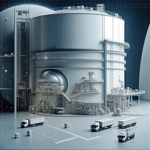 A Large, Futuristic Building With A Massive Dome On Top