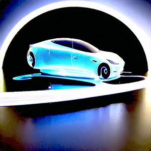 Innovative Electric Vehicle (design:1.42) With Blue Sports
