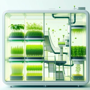 A Large, Open, And Well-lit Greenhouse Filled With Various Plants