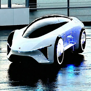 Innovative Electric Vehicle Design With Futuristic White