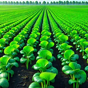 Agricultural Technology In Manufacturing Facility With Large Field
