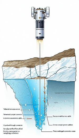 The Image Is A Cartoon Drawing Of A Submarine, With A Large Hole In The Side Of The Submarine