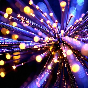Close-up Of Fiber Optic Cables With Close-up Bunch