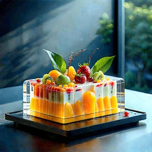 Abstract Food Photography: Translucent Design With Large, Colorful
