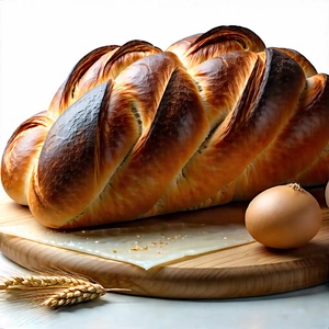 Lifestyle 3d Render: Artisanal Bread Prepared With Seasonal Produce With Large Loaf