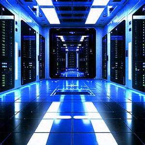 Futuristic server room