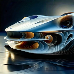 Automotive Technology In Design Studio With Futuristic Displayed