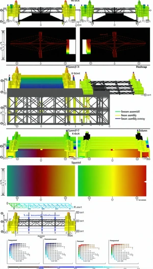 The Image Is A Detailed Drawing Of A Large Structure, Possibly A Stadium Or A Building