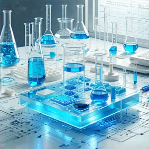 Tech Digital Illustration: Educational technology in modern laboratory