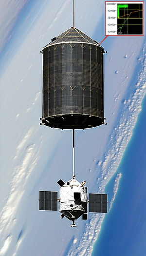 A Space Shuttle Is Being Transported By A Large Crane