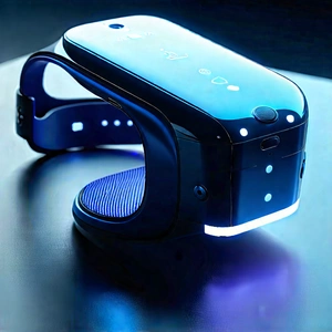 Innovative Wearable Device Design With Blue Black