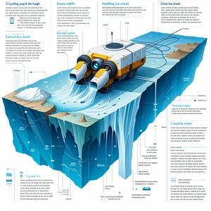 A Large, Detailed Illustration Of A Submarine Is Displayed On A Page