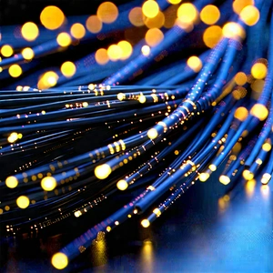 Close-up Of Fiber Optic Cables With Image, There