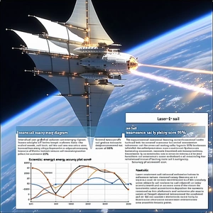 The Image Is A Poster That Features A Spacecraft With A Large Sail On It