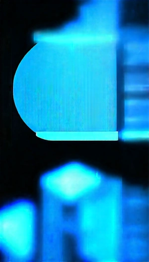 Futuristic Tech Startup Office With Close-up Blue