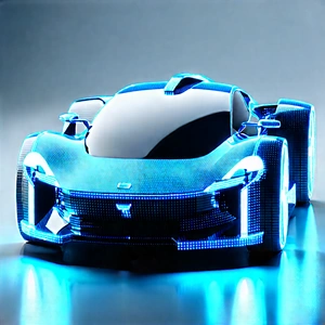 Innovative Electric Vehicle (design:1.22) With Futuristic Displayed