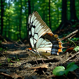 Nature Professional Photography: Butterfly In Forest Environment With Beautiful Butterfly
